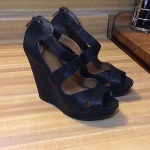 Chinese Laundry Peeptoe Wedges